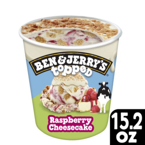 Ben & Jerry's Topped Raspberry Cheesecake Topped Ice Cream Pint