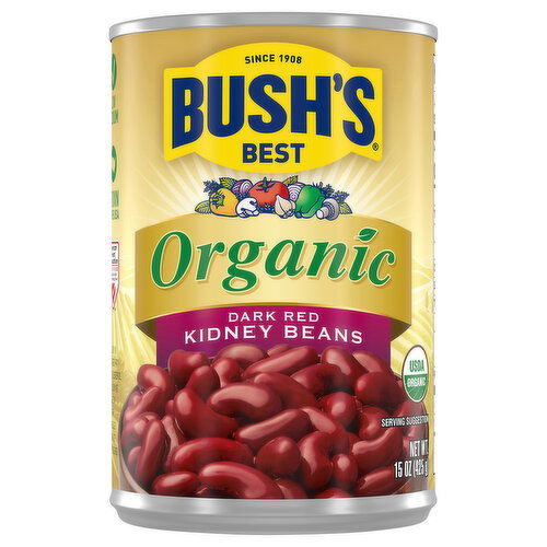 Bush's Best Organic Dark Red Kidney Beans