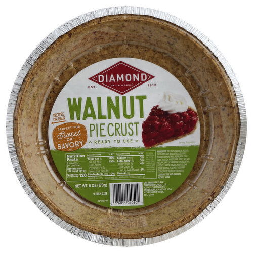 Diamond of California Pie Crust, Walnut