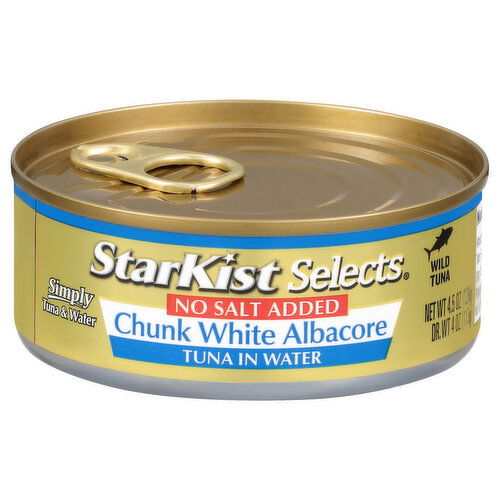 StarKist Selects No Salt Added Chunk White Albacore Tuna in Water