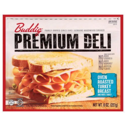 Buddig Premium Deli Turkey Breast, Oven Roasted