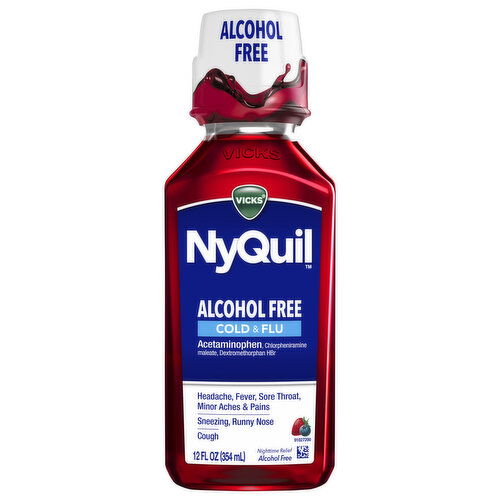 Vicks NyQuil Cold & Flu, Alcohol Free