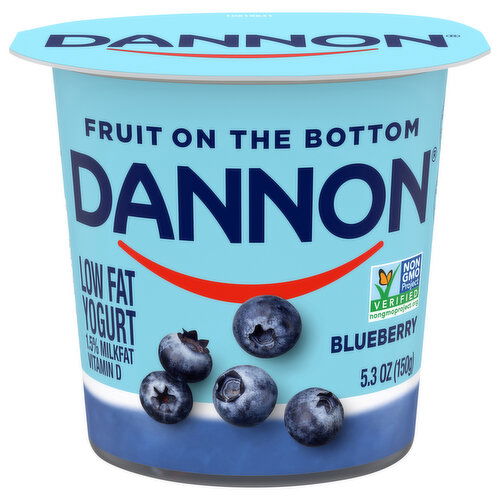 Dannon Low Fat Fruit on the Bottom Blueberry Yogurt