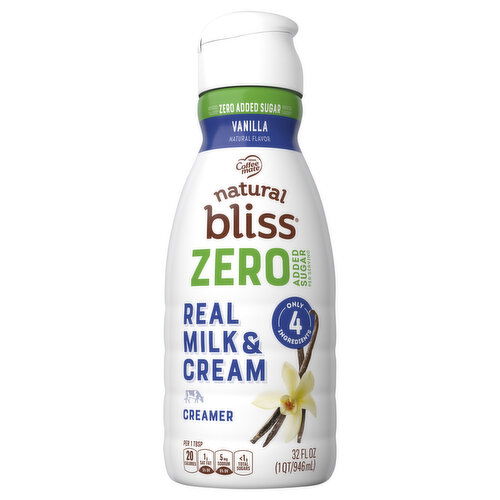 Natural Bliss Creamer, Vanilla, Zero Added Sugar