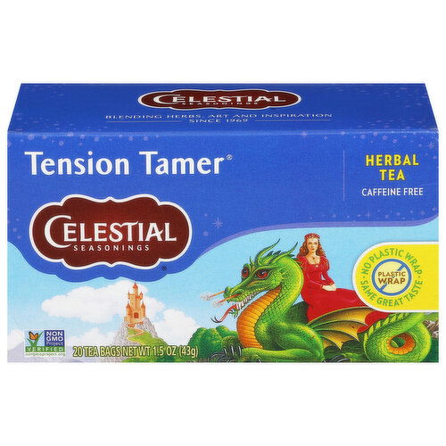 Celestial Seasonings Caffeine Free Tea Bags Tension Tamer Herbal Tea