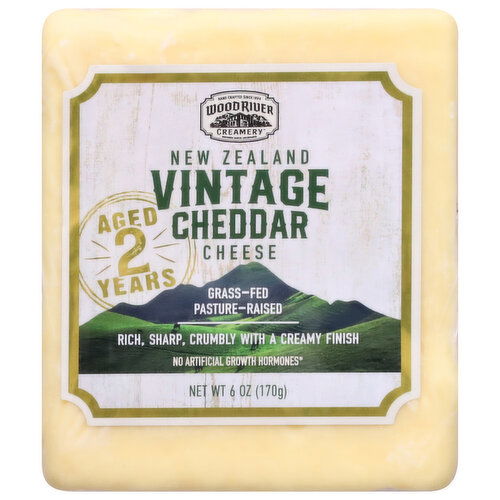 Wood River Creamery Cheese, New Zealand, Vintage Cheddar