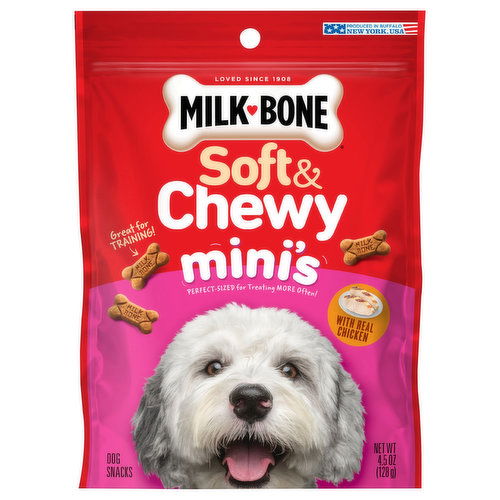 Milk-Bone Dog Snacks, with Reak Chicken, Mini's