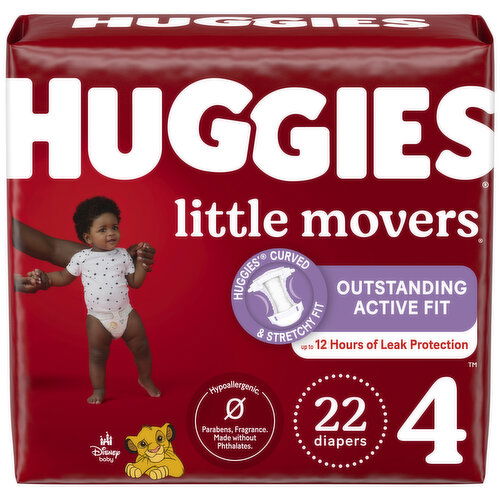 Huggies Little Movers Diapers, Disney Baby, 4 (22-37 lb)