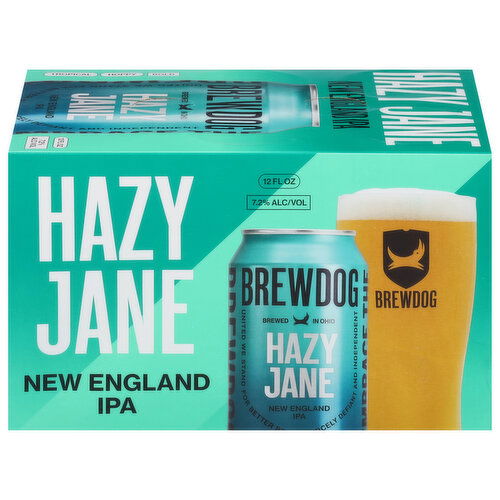 BrewDog Beer, New England IPA, Hazy Jane