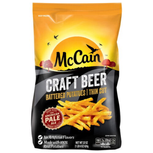 McCain Potatoes, Battered, Craft Beer, Thin Cut