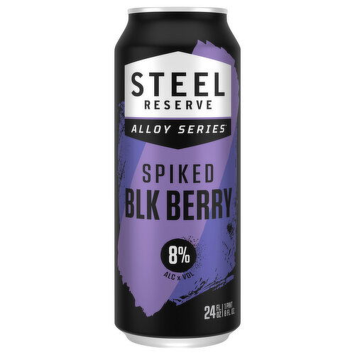 Steel Reserve Alloy Series Malt Beverage, Spiked, Blk Berry