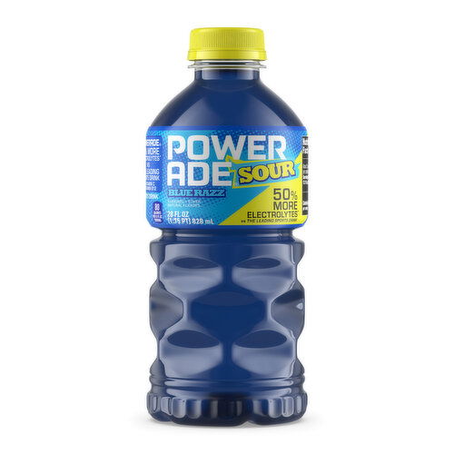 Powerade Sports Drink, Blue Razz, Sour