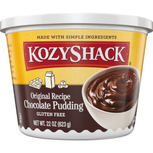 Kozy Shack Chocolate Pudding, Gluten Free Dessert