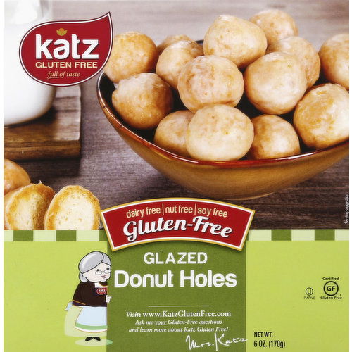 Katz Donut Holes, Gluten Free, Glazed