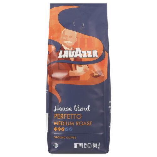 Lavazza Coffee, Ground, Medium Roast, House Blend Perfetto