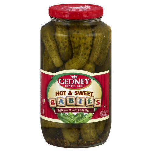 Gedney Pickles, Hot & Sweet, Babies