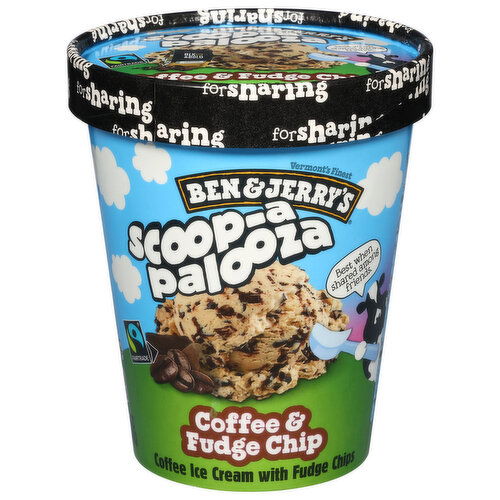 Ben & Jerry's Ice Cream, Scoop-a-Palooza, Coffee & Fudge Chip