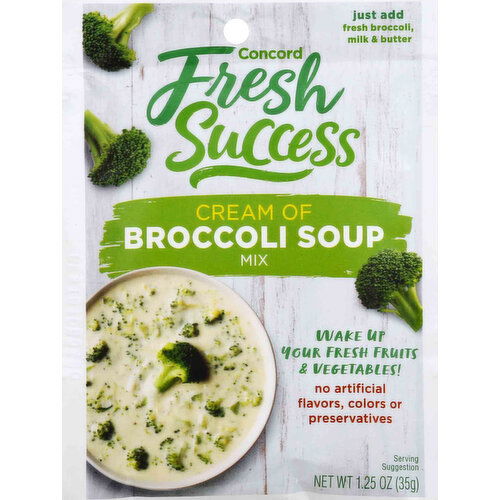 Concord Foods Soup, Cream of Broccoli, Original