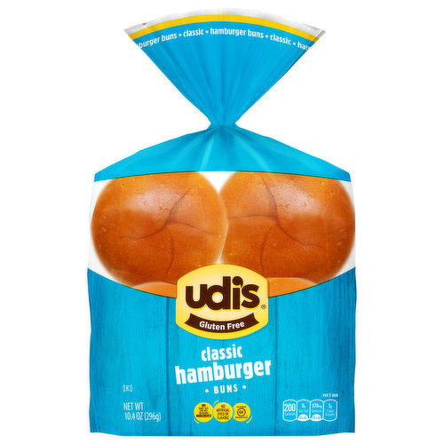 Udi's Buns, Gluten Free, Classic, Hamburger