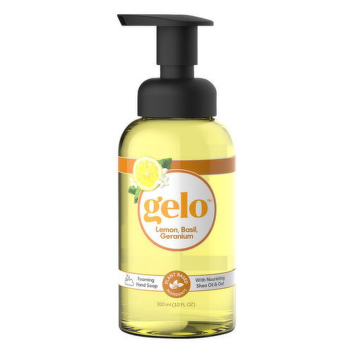 Gelo Foaming Hand Soap, Lemon, Basil, Geranium