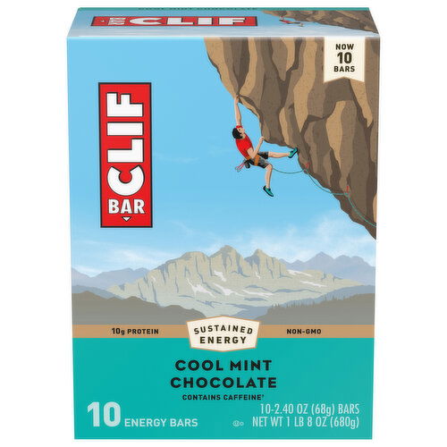 Clif Bar Energy Bars, Cool Mint Chocolate