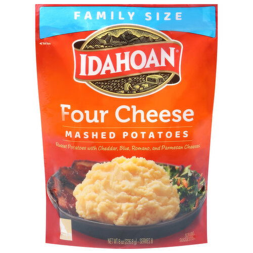 Idahoan Mashed Potatoes, Four Cheese, Family Size