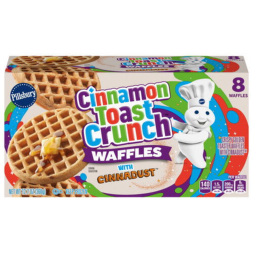 Cinnamon Toast Crunch Waffles, with Cinnadust