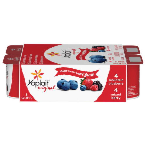 Yoplait Original Low Fat Mountain Blueberry/Mixed Berry Yogurt