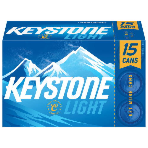 Keystone Light Beer, 15 Pack