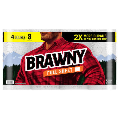 Brawny Paper Towels, Full Sheet, 2-Ply