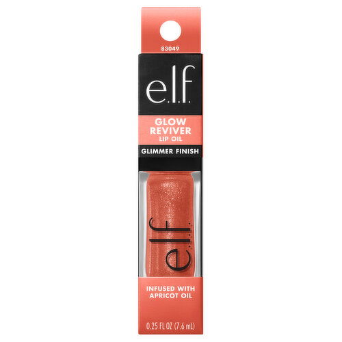 e.l.f. Lip Oil, Glow Reviver, Glimmer Finish, Super-Neutral
