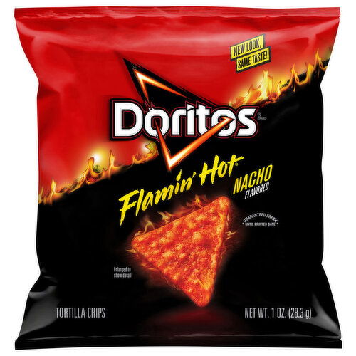 Doritos Tortilla Chips, Flamin' Hot Nacho Flavored