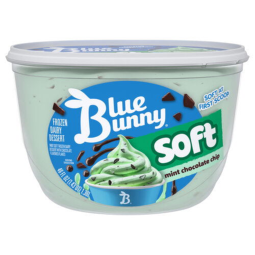 Blue Bunny Soft Mint Chocolate Chip Frozen Dairy Dessert