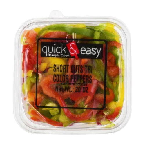Quick & Easy Short Cuts Tri Color Peppers