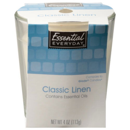 Essential Everyday Candle, Classic Linen