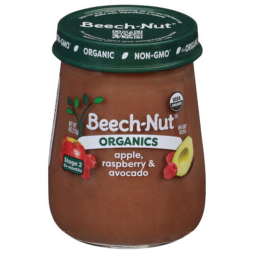 Beech-Nut Organics Stage 2 (6+ months) Apple Raspberry & Avocado