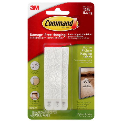 Command Picture Hanging Strips, Narrow