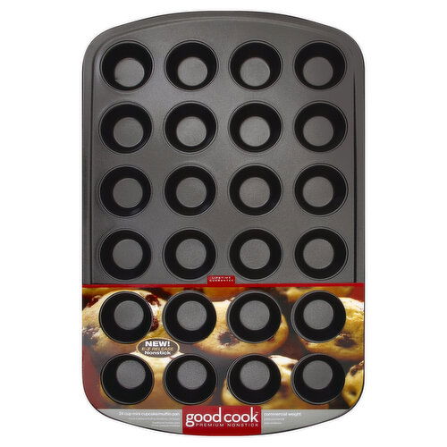 Good Cook Cupcake/Muffin Pan, Mini, 24 Cup