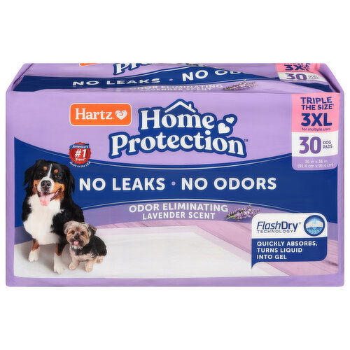 Hartz Home Protection Odor Eliminating Lavender Scent 3XL Dog Pads
