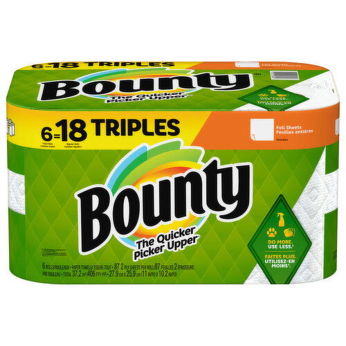 Bounty Paper Towels, Full Sheets, 2-Ply