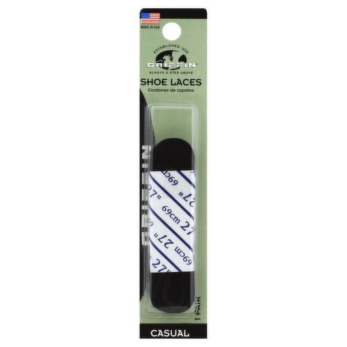 Griffin Shoe Laces, Casual, 72 Inch