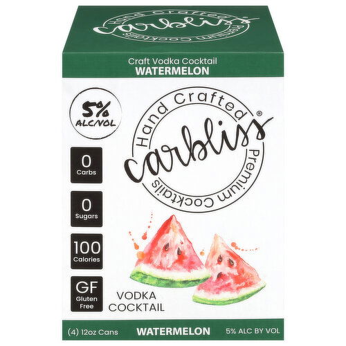 Carbliss Watermelon Vodka Cocktail