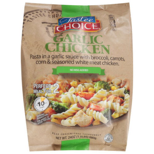 Tastee Choice Pasta, Garlic Chicken