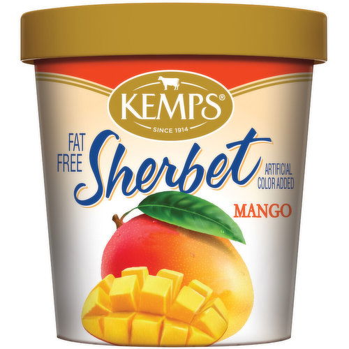 Kemps Mango flavored sherbet