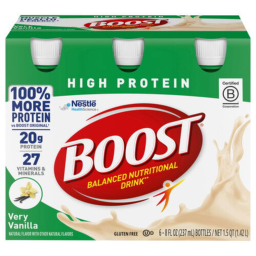Boost High Protein Balanced Very Vanilla Nutritional Drink