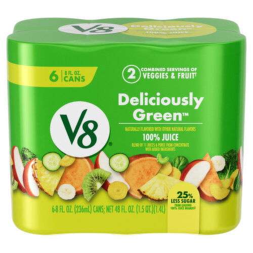 V8® Deliciously Green 100% Fruit and Vegetable Juice