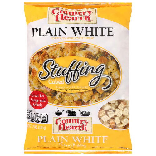 Country Hearth Stuffing, Plain White, Cubed