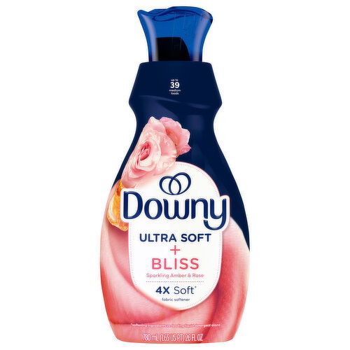 Downy Ultra Soft + Bliss Sparkling Amber & Rose Fabric Softener