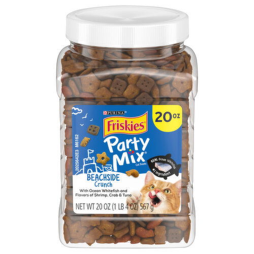 Friskies Party Mix Cat Treats, Beachside Crunch