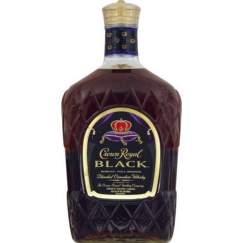 Crown Royal Whisky, Blended Canadian, Black